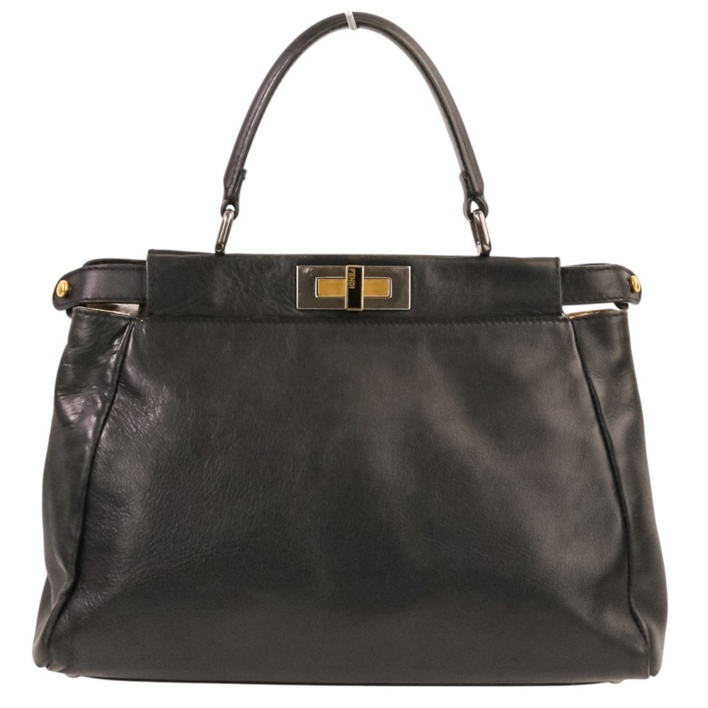 FENDI Peekaboo Medium 2-Way Leather Shoulder Bag/Handbag BN226-GVE-119-2373 B...
